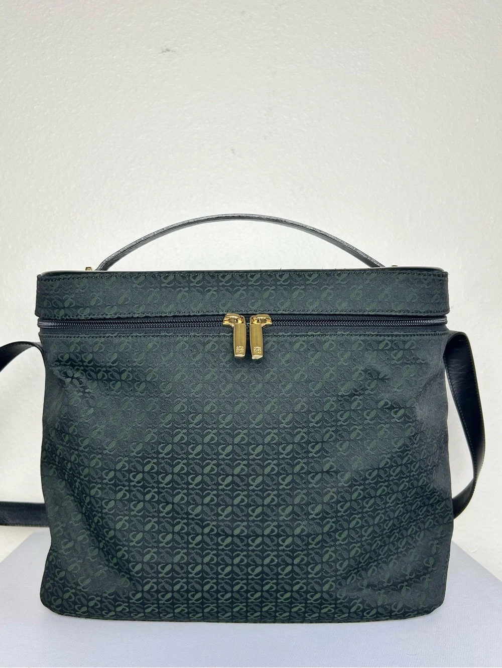 Loewe Anagram Jacquard Vanity Case Crossbody Bag
